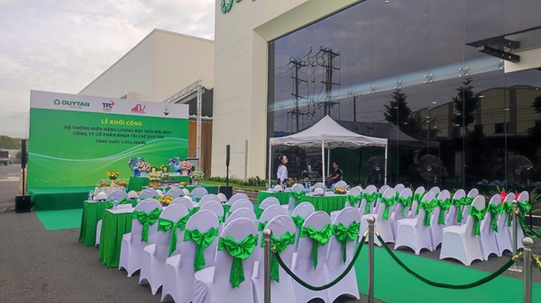 Khởi công hệ thống điện năng lượng mặt trời mái nhà Duy Tân Recyling