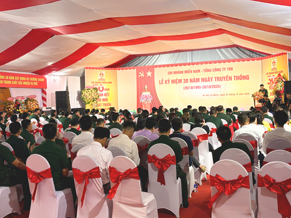 Lễ Kỷ Niệm 30 Năm Ngày Truyền Thống Chi Nhánh Miền Nam Tổng Công Ty 789