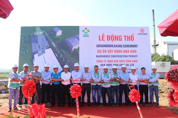 Tổ chức Lễ Động thổ Dự án Xây dựng nhà kho của công ty TNHH New Hope Vĩnh Long