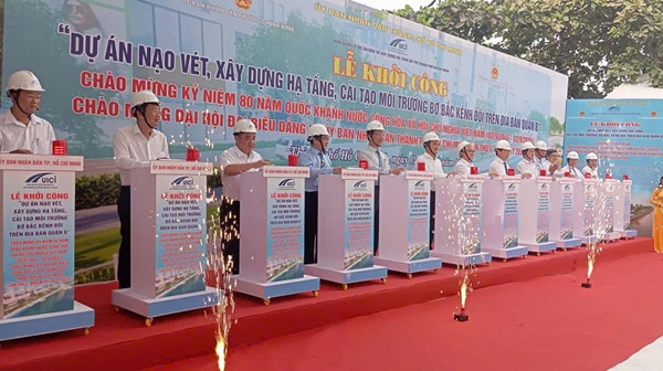 Tổ chức Lễ khởi công Dự án Nạo vét, xây dựng hạ tầng, cải tạo môi trường bờ Bắc Kênh Đôi Quận 8