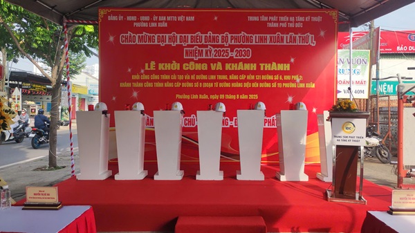 Tổ chức Lễ Khởi công và Khánh thành các công trình giao thông tại phường Linh Xuân