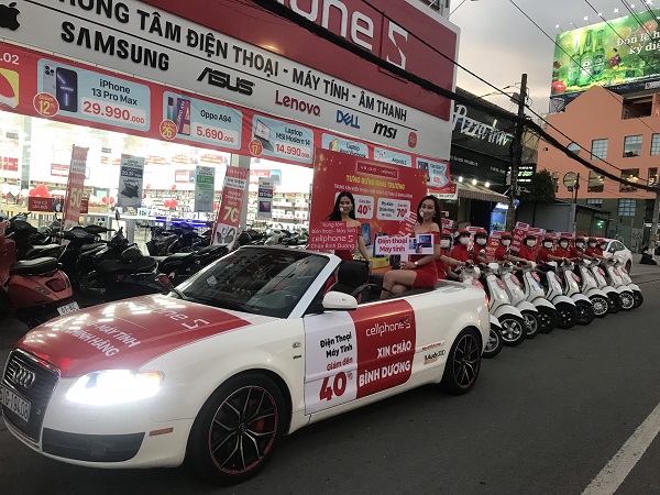 Tổ Chức Roadshow cho cửa hàng cellphones